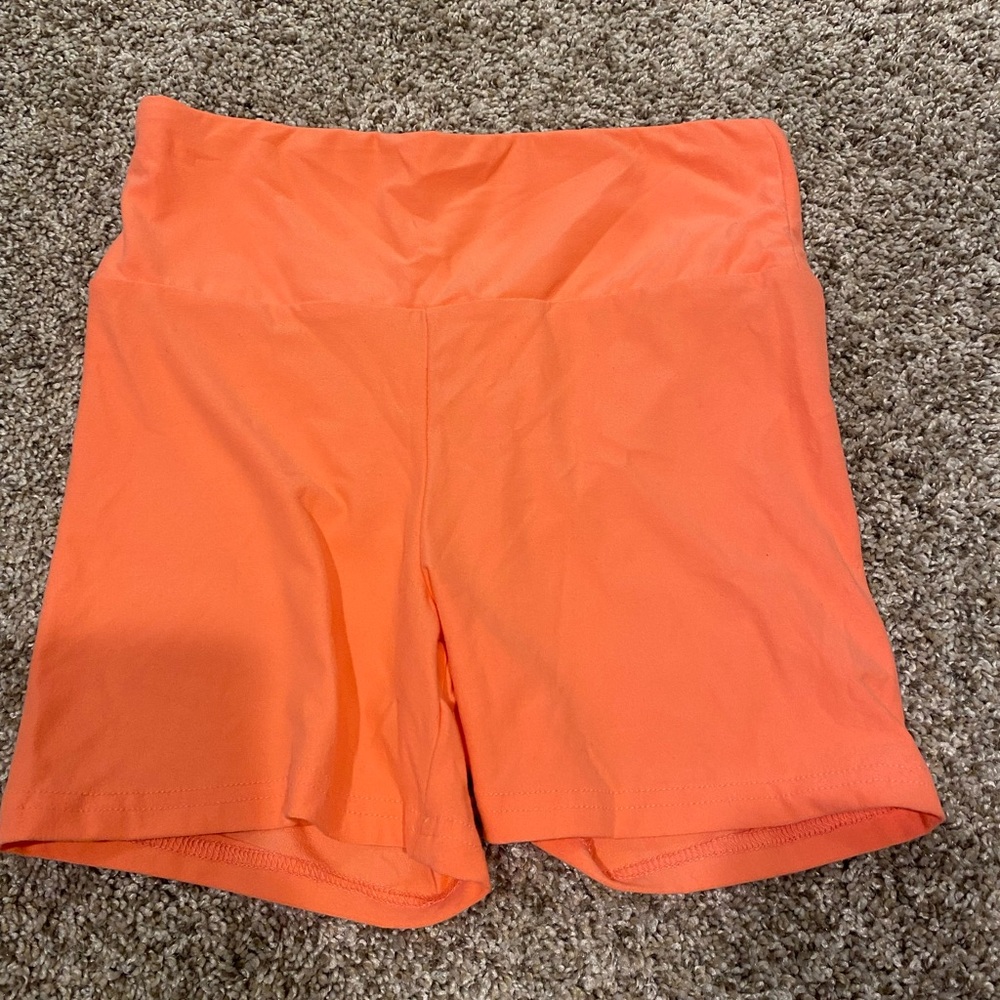 Orange Bike Shorts